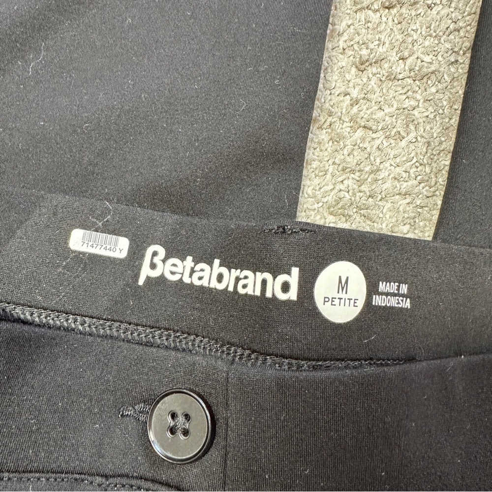 Betabrand Women’s Classic Dress Pant Yoga Pants Straight Leg Stretch in Black MP - Picture 9 of 14
